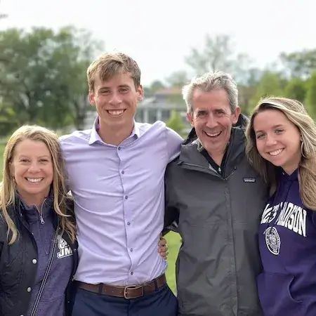 Happy family in pest-free home