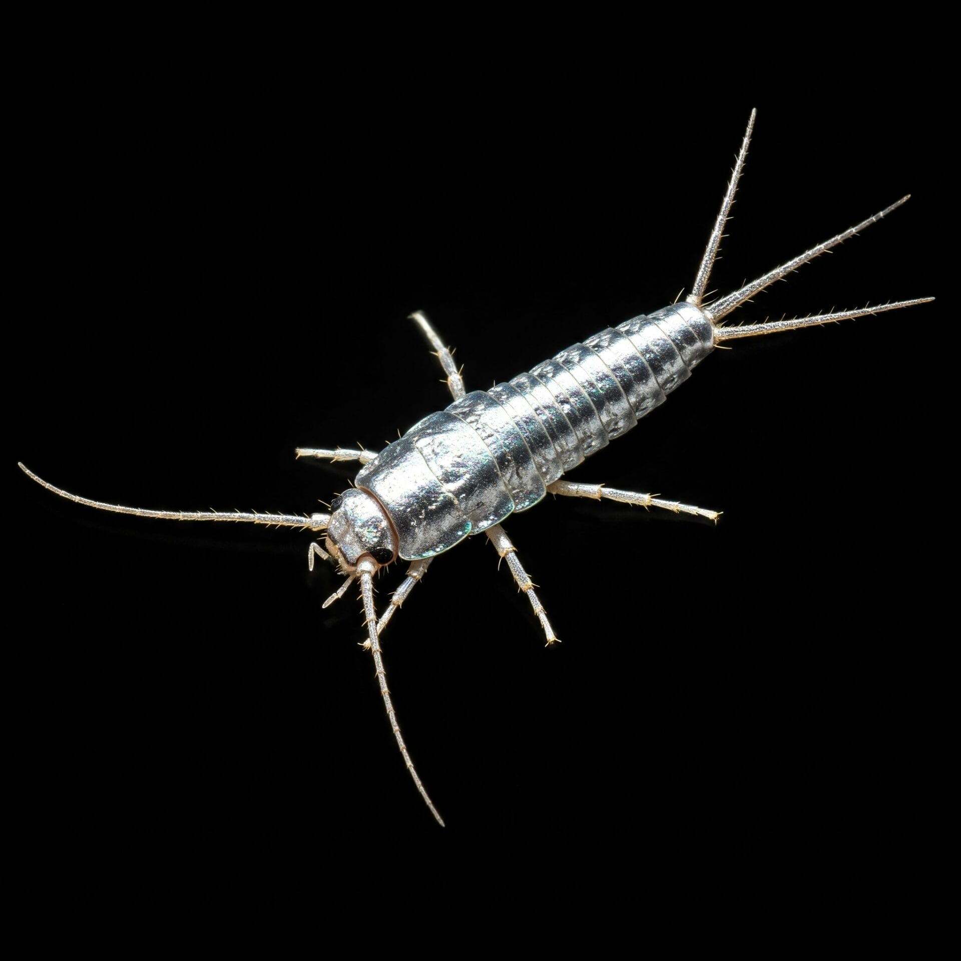 Silverfish on a surface